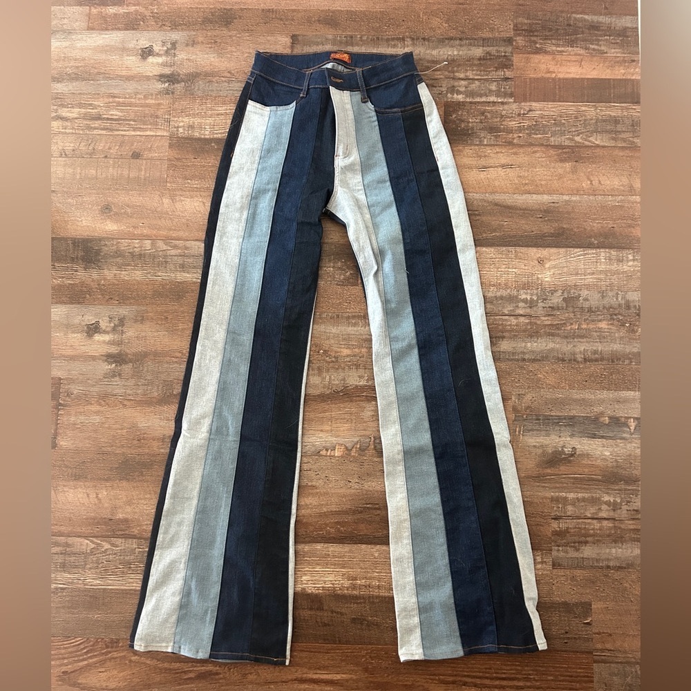 Scully multi colored denim flares